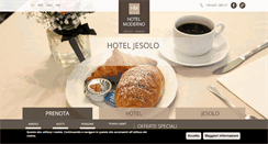 Desktop Screenshot of hotelmodernojesolo.com